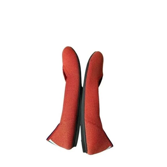 Rothy's Persimmon Marina Stripe Retired Women’s Round Toe Flats SZ 7.5 - Picture 8 of 16